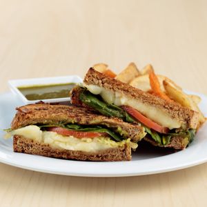 Caprese Griller w/ tomato basil fondue at The Spoon in Provo