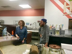 the cool owners  at HeyO Eats in Mountain View