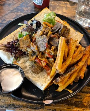 Vegan cheesesteak   at Blacksmith in Berlin