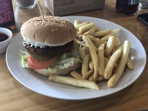 The Barley Burger was outstanding  at Barley in Palmerston North