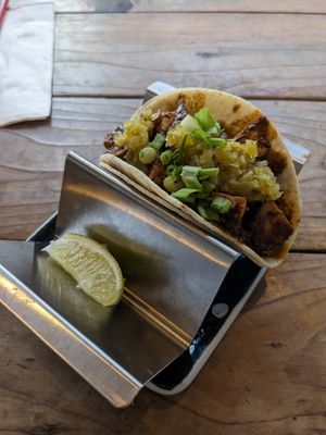 Mole poblano taco at Kayo's Ramen Bar in Portland