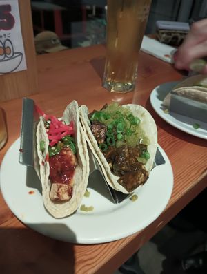 Spicy af tacos at Kayo's Ramen Bar in Portland