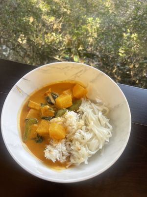 Soy Salmon Curry  at Best Thai Addison in Addison