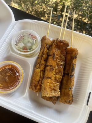 Satay skewers   at Best Thai Addison in Addison