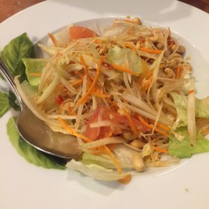 delicious papaya salad at Best Thai Addison in Addison
