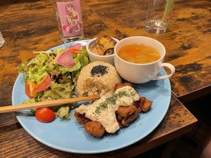 Great food!  at Neu Cat Cafe in Osaka