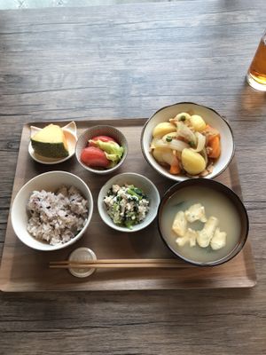Japanese traditional soup.
The name "nikujaga" at Neu Cat Cafe in Osaka