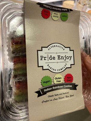 Italian rainbow cookies at Rebel Cheese in New York City
