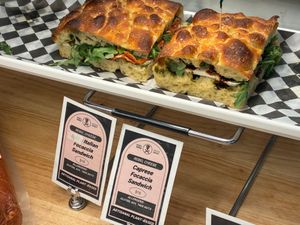 Sandwich options at Rebel Cheese in New York City