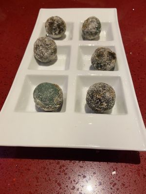 Raw donut holes at Au Lac in Fountain Valley