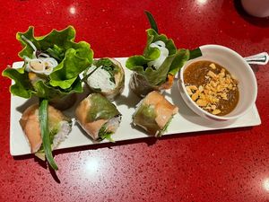 Spring rolls! at Au Lac in Fountain Valley