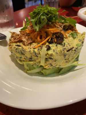 Curried rice - living food at Au Lac in Fountain Valley