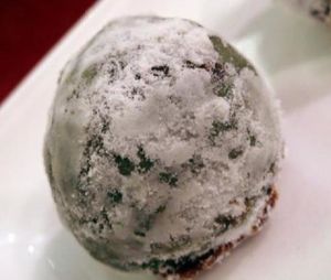 raw doughnut holes. at Au Lac in Fountain Valley