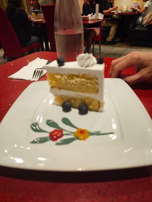 Vanilla vegan Cake at Au Lac in Fountain Valley