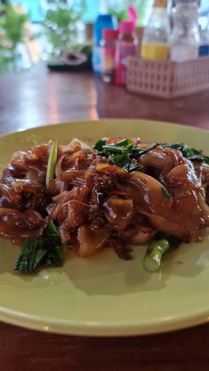 Thai soy sauce noodles- Pad See Ew at Nok's Kitchen in Koh Phangan