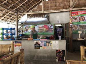 Nok preparing our food at Nok's Kitchen in Koh Phangan