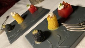 amuse bouché that is to die for!!! at Hotel Raphael in Rome