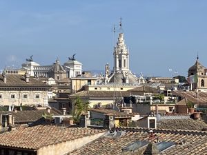 Views from the roof too terrace  at Hotel Raphael in Rome