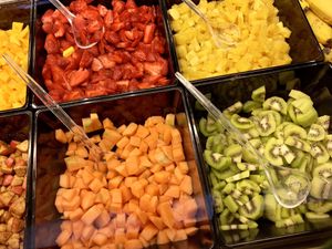 fruit at Wonder Waffel in Basel