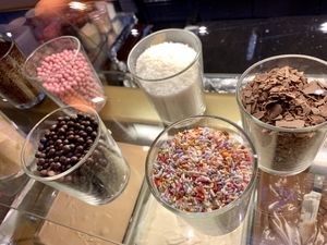 toppings at Wonder Waffel in Basel