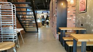 Interior at Wonder Waffel in Basel