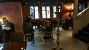 Interior downstairs at Way to India in Bern