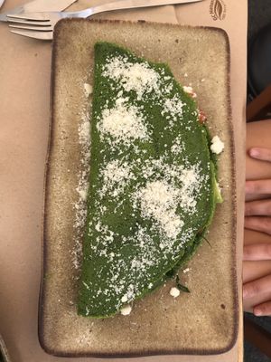 Green Crêpe  at Tazza in Giro in Lisbon