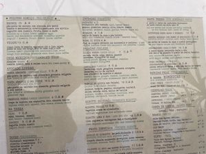 Menu   at Tazza in Giro in Lisbon