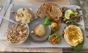 Vegan brunch - incredible! Comes with juice and coffee   at Tazza in Giro in Lisbon