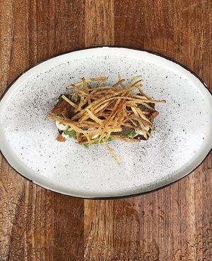 “Vegansk” smørrebrød  at Kompasset in Copenhagen