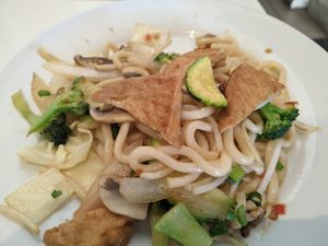 Udon noodles with fried tofu at Mr. Nam  in Vienna