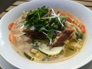 Ramen with vegan duck at Mr. Nam  in Vienna
