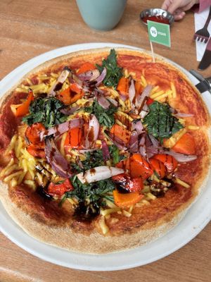 Pizza Vegetariana w/ vegan cheese   at Bella Italia in Edinburgh