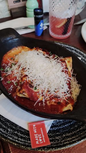 spinach cannelloni at Bella Italia in Edinburgh