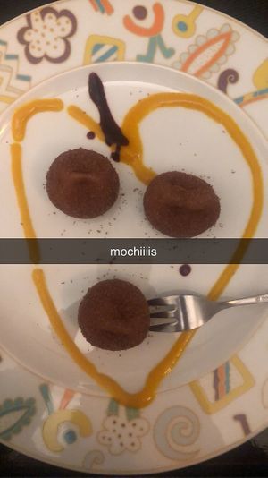 chocolate mochis at Vegan Chay in Munich