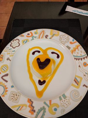 Kokos-Mango Panna Cotta at Vegan Chay in Munich