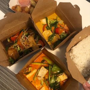 selection of vegan Chay food at Vegan Chay in Munich