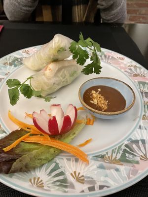 Goi cuon summer rolls at Vegan Chay in Munich