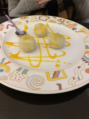 Green tea mochi  at Vegan Chay in Munich