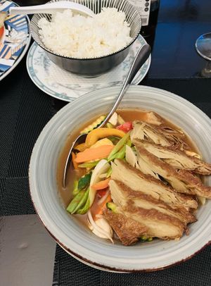 Ente süß-sauer  at Vegan Chay in Munich