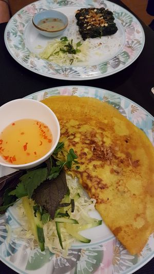 Banh xeo & la lot at Vegan Chay in Munich