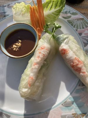 Summer roll with vegan enagi  at Vegan Chay in Munich