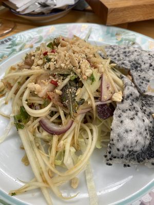Papaya salad with shrimps   at Vegan Chay in Munich