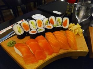 Sushi menu A at Vegan Chay in Munich