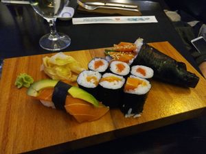 varied sushi and temaki at Vegan Chay in Munich