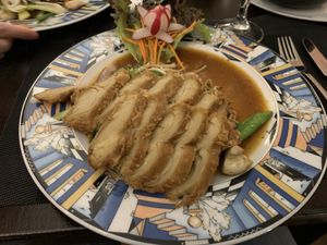 Vegane Ente auf Gemüse mit Zitronengras at Vegan Chay in Munich