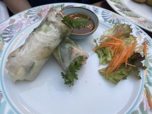 Summer rolls at Vegan Chay in Munich