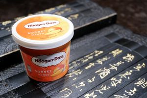 ice cream at Jiāng Jìn Jiǔ Vegetarian BBQ in Taichung