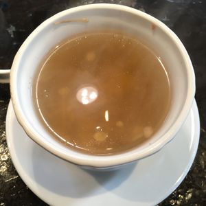 Cashew soup at Jiāng Jìn Jiǔ Vegetarian BBQ in Taichung
