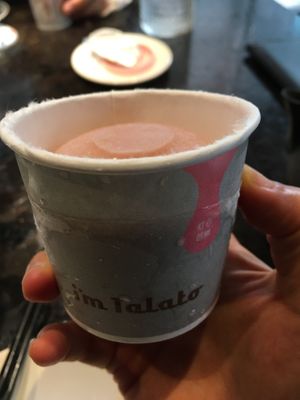 Strawberry guava sorbet at Jiāng Jìn Jiǔ Vegetarian BBQ in Taichung